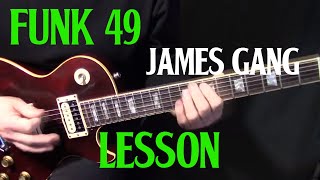 how to play quotFunk 49quot on guitar by The James Gang Joe Walsh  rhythm guitar lesson [upl. by Sanborn]