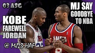 Kobe Bryant vs Michael Jordan Highlights 2003 AllStar Game  Kobe Farewell Jordan [upl. by Assiran]