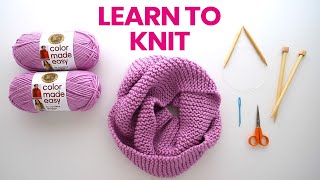 How to Knit a Scarf  no experience needed [upl. by Boles]