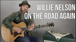 How to Play quotOn the Road Againquot by Willie Nelson on Guitar [upl. by Aicilas]