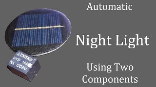 Automatic Night Light Street Light Using 6v Solar Panel With Simple Schematic Circuit Diagram [upl. by Ellahcim988]