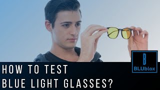 How To Test Blue Light Glasses [upl. by Ahsinwad]