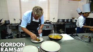 Gordon Ramsay Cooks An Indian Inspired Meal  Gordons Great Escape [upl. by Anerec]