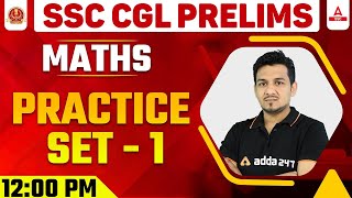 SSC CGL Prelims  SSC CGL Maths Classes  Practice Set 1 [upl. by Hgielak]