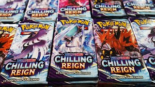 Opening 1000 Chilling Reign Pokemon Booster Packs [upl. by Llerroj865]