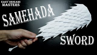 Samehada sword from Naruto Opens mouth Easy Origami Masters [upl. by Eaves]