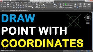 How to Draw a Point with Coordinates in AutoCAD 2018 [upl. by Onairda]