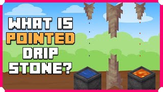 What Is Pointed Dripstone What Can It Do Minecraft Bedrock Edition 117 [upl. by Lehar]