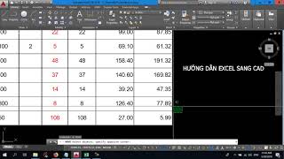 Cách copy chuyển EXCEL sang AutoCAD [upl. by Nedyrb]