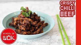 Easy Crispy Chilli Beef Recipe [upl. by Reinar]