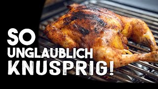 Saftiges Grillhähnchen  Die BESTE Methode für ein perfektes Ergebnis [upl. by Airdnat]