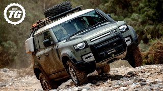 FIRST DRIVE New Land Rover Defender Review 4K  Top Gear [upl. by Adnomar118]