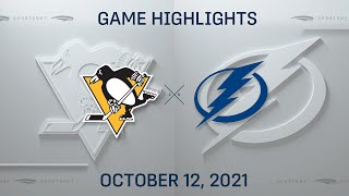 NHL Highlights  Penguins vs Lightning  Oct 12 2021 [upl. by Dang423]