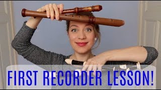 Your first RECORDER LESSON  Team Recorder BASICS [upl. by Kirtap]