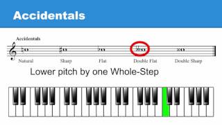 Lesson 2 Accidentals Sharps Flats Naturals [upl. by Bernete]