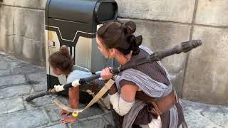 Rey And Younglings Hide From Stormtroopers in Galaxys Edge ReUpload [upl. by Aneehsal]