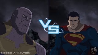 Superman Vs Thanos Multiversus I Fan Animation I [upl. by Yecad182]