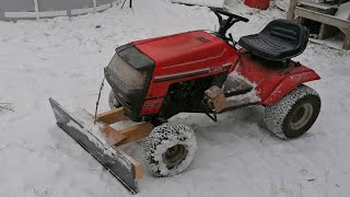 DIY SNOW PLOW on Lawn tractor MTD [upl. by Solana141]