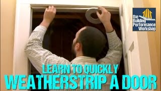 How to Weatherstrip Doors DIY Home Improvement [upl. by Rases]