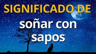 Qué significa soñar con sapos ⚠️ Interpretación de los Sueños [upl. by Rimhsak660]