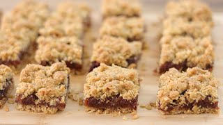 Date Oatmeal Squares Recipe  How to Make Date Squares [upl. by Ringsmuth]