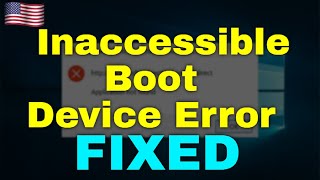 How to Fix Inaccessible Boot Device Error Windows 11 [upl. by Annawahs]