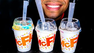 ASMR EDIBLE MCDONALDS MCFLURRY CUP OREO MampM ICE CREAM EATING SHOW MOUTH SOUNDS NO TALKING [upl. by Miles219]