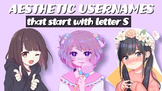 aesthetic usernames that starts with letter quotSquot not taken [upl. by Sheppard856]