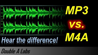 M4A vs MP3 Audio Quality Comparison [upl. by Nerad]