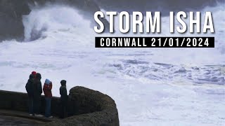 STORM ISHA Arrives in Cornwall [upl. by Sirrad496]