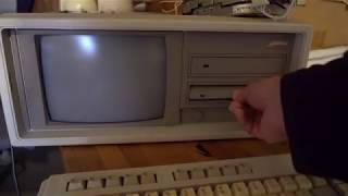 Booting MS DOS 10 on old Compaq PC [upl. by Yatnohs]