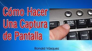 Como hacer una Captura de Pantalla en PC o Laptop [upl. by Eseryt]