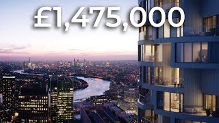 Touring a £1475000 Canary Wharf Apartment  London property tour [upl. by Ytineres]