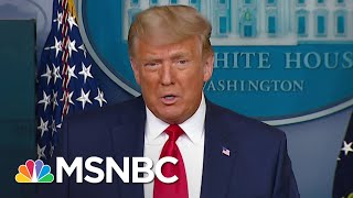 Trump Touts Stock Market Numbers After Dow Hits 30000 Amid Vaccine Transition News  MSNBC [upl. by Aznerol601]