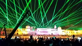 Diwali 2020 Breathtaking show of lights in Ayodhya [upl. by Yrrat]