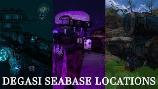 Where To Find All Degasi Seabases  Degasi Seabase Locations Tutorial  Subnautica [upl. by Nemlaz]