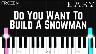 Frozen  Do You Want To Build A Snowman  EASY Piano Tutorial [upl. by Morgun647]