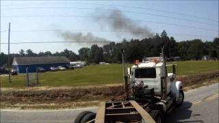 Mack Lowboy Hauling the dozer [upl. by Htebazileharas]