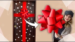 Decoración de Navidad ❄️ Regalo Gigante Chuladas Creativas 🎁Big Bow [upl. by Ellicul]