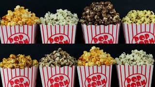 8 ways flavored popcorn 8 delicious and easy recipeshomemade popcorn [upl. by Nilo]