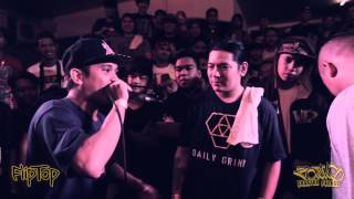 FlipTop  M Zhayt vs Damsa OLD SCHOOL FREESTYLE BATTLE [upl. by Yrrum498]