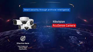 Hikvision AcuSense Cameras with Audio Alarm amp Strobe Light [upl. by Cilka965]