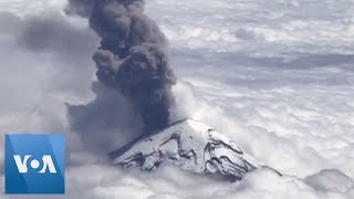 Breathtaking Aerial View of Mexico’s Popocatepetl Volcano [upl. by Iarised]