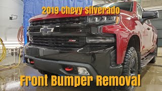 Front Bumper Removal 2019 Chevy Silverado [upl. by Lise]