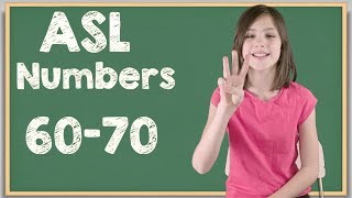 ASL Numbers 6070 in Sign Language  Learn how to Sign Numbers [upl. by Kcerb741]