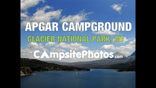 Apgar Campground Glacier National Park Montana Campsite Photos [upl. by Rolan]