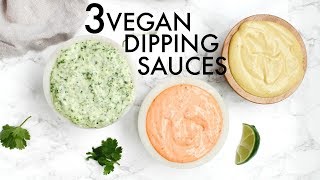 3 VEGAN DIPPING SAUCES  This Savory Vegan [upl. by Nafis]