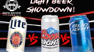 EPIC LIGHT BEER SHOWDOWN  Miller Lite vs Coors Light vs Bud Light  BRC Craft Beer Reviews [upl. by Ledairam]