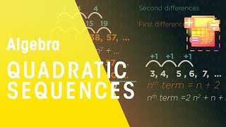 Quadratic Sequences nth Term  Algebra  Maths  FuseSchool [upl. by Attenrev]