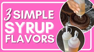 SIMPLE SYRUP FLAVORS FOR CAKE  3 Easy Recipes [upl. by Garrott]